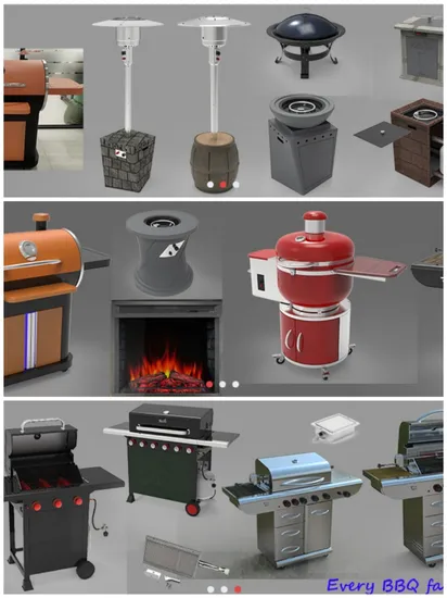 Электрический гриль-барбекю Esun на заводе с чугунными решетками для приготовления пищи, высокая температура для жизни на открытом воздухе