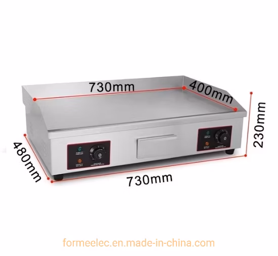 Кухонное оборудование Электрический гриль, 4,4 кВт, 2/3, плоская, 1/3, рифленая электрическая сковорода